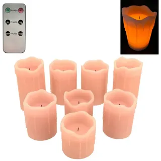 online fuchs LED Kerzen 8 St. rosa