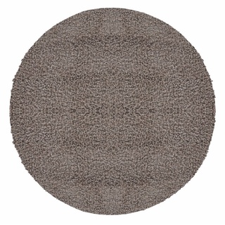 Hochflor-Teppich Unicolor - Einfarbig, Carpettex, Rund, Höhe: 30 mm, Einfarbig Shaggy Teppich Wohnzimmer Langflor versch. farben und größen beige