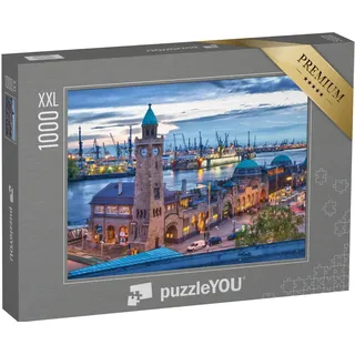 Puzzle 1000 Teile XXL „Hamburger Hafen, Deutschland“ – aus der Puzzle-Kollektion Hamburg, Deutsche Städte