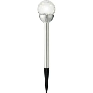 LED Solarleuchte 30cm für außen Garten Balkonkasten Dauerbetrieb 8h warmweiß - Solar Gartenleuchte Gartenstecker Solarstecker Stableuchte Kunststoff