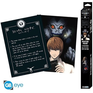 Abystyle - Death Note Set 2 Chibi Posters - Light & Death Note (52X38)
