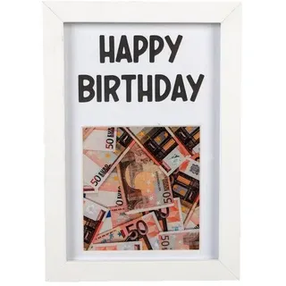 Bilderrahmen Birthday 16,5 x 11,5 cm Holz Weiß