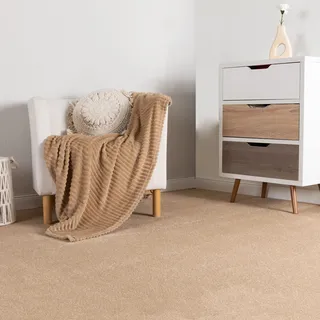 Steffensmeier Teppichboden Ibiza | Auslegware | Kinderzimmer,Wohnzimmer,Schlafzimmer und Jugendzimmer | Beige, Größe: 400x500 cm