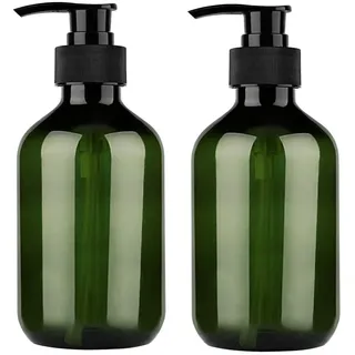 Macabolo Leere Seifenspender, 500 ml, PET-Flaschen, nachfüllbar, Pumpflaschen für Lotionen, Shampoos, Grün, 2er-Pack