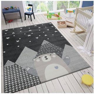 Teppich Kinderteppich Babyteppich für Mädchen und Jungs Bär, Vimoda, Rechteckig 120 cm x 170 cm