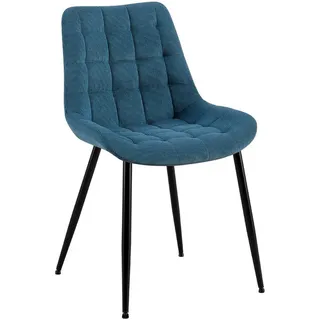 CLP Esszimmerstuhl Sardna Cord blau
