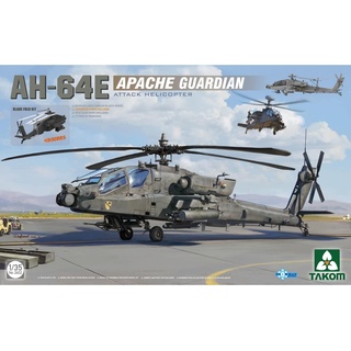 Tacom 1/35 US Army AH-64E Apache Guardian Attack Hubschrauber Kunststoff Modell TKO2602 geformte Farbe