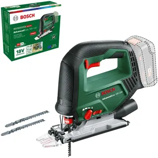 Bosch AdvancedSaw 18V-140 inkl. 1 x 2,0 Ah + Ladegerät + 3 x Sägeblätter