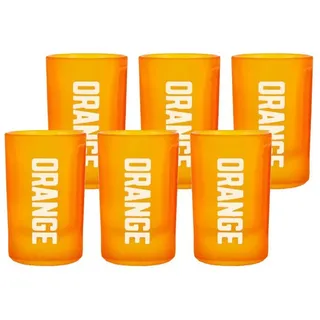 Jägermeister Gläser-Set Jägermeister ORANGE Shotgläser 6er Set 2 cl geeicht