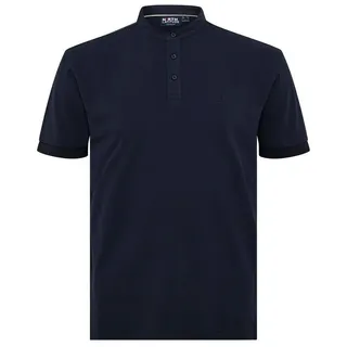 north 56 4 Poloshirt Pique Poloshirt Stehkragen in großen Größen von North, blau blau 8XL