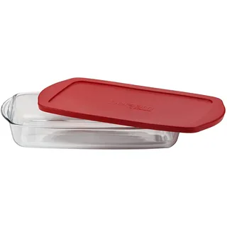 Borcam-Set Backform Glas Auflaufform Servierform Glasauflaufform mit Deckel