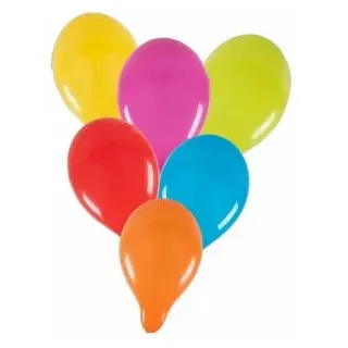 IDENA Luftballons 50 St. Durchmesser 25 cm Mehrfarbig