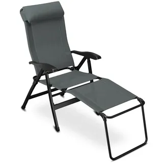 eloneo Campingstuhl faltbar grau