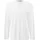 Gewaschenes Henley-Langarmshirt Weiß XXL
