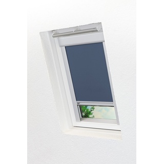 Lysel - Qualitätsdachfensterrollo abdunkelnd dunkelblau Rollo geeignet für Velux Dachfenster MK06, 306, (B x H) 61.30cm x 99.50cm in blau/dunkelblau