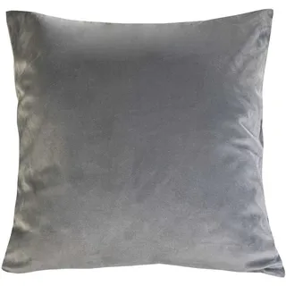 Gözze Dekokissen MAGNUM, Grau, Uni, Samt, 60 x 60 cm grau|silberfarben