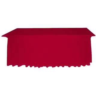 Gastro Uzal rechteckige Deluxe-Tischhusse (Bordeaux, 80x220cm)