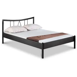 BED BOX Metallbett, Dunkelgrau, Metall, 100x200 cm, Schlafzimmer, Betten, Metallbetten