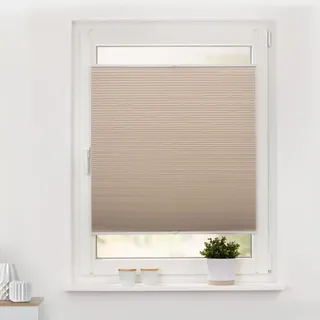 Lichtblick Thermo-Plissee Klemmfix 120 x 130 cm Creme