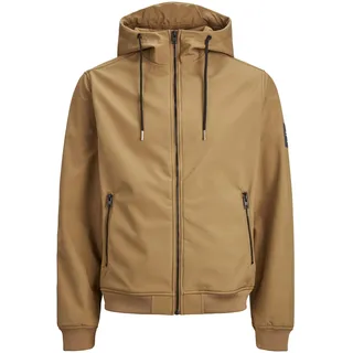 JACK & JONES Softshelljacke Herren Braun XXL