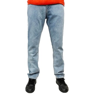 Pegador 5-Pocket-Jeans Baures Straight 34 (1-tlg., kein Set) logogeprägte Knöpfe und Nieten blau 34