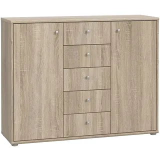 Forte Tempra 2 108,8 x 85,5 x 34,8 cm Sonoma Eiche / Braun