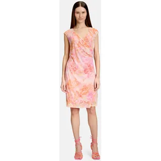 Cartoon Damen Casual-Kleid ohne Arm Orange/Pink 38