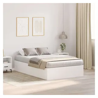 vidaXL Aufbewahrungsbettgestell 120 x 200 cm Weiß
