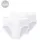 Essential white double rib sports briefs with a fly L