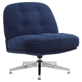 IWMH Bürostuhl Cordstoff Blau