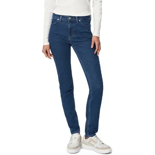 Skinny-fit-Jeans MARC O'POLO DENIM "aus stretchigem Organic Cotton-Mix" Gr. 28 34, Länge 34, blau (bleu) Damen Jeans Röhrenjeans