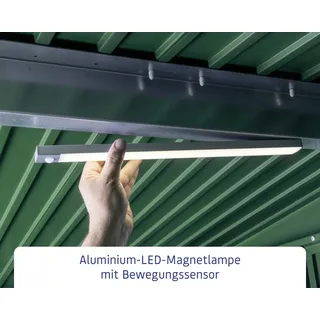 Hörmann LED-Magnetlampe mit Bewegungssensor 3,4 x 43 cm Aluminium Silber