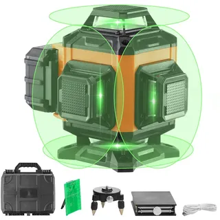 Vevor Kreuzlinienlaser 30m Lasernivellier Selbstnivellierend ±0,28cm bei 10m ±3° IP54