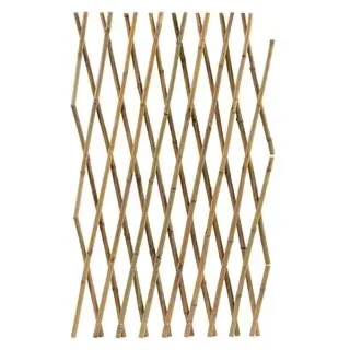 casa pura KARAT Bambus Rankgitter Ausziehbar 120 x 180 cm Braun