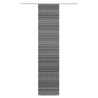 Home Fashion / Fertig-Schiebewand mit Querstreifen aus Bambus-Optik, Seiten lasergeschnitten, |FOLKE| 084957-8007 | GRÖSSE 245 X 60 cm/ANTHRAZIT