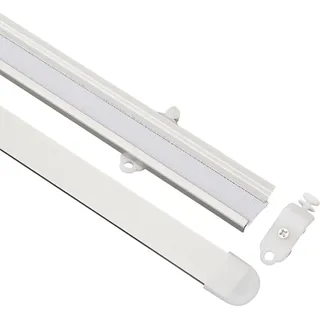 GARDINIA Paneelwagen für Flächenvorhänge silber, mit Klettband + U-Profil, 60 cm