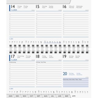 ADINA Buchkalender 2024 ADINA Taschenkalender 755 1 Woche / 2 Seiten