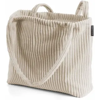 Magma Heimtex SHARA Schultertasche Cord Look Beige