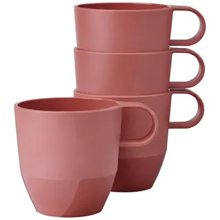 Mepal Henkelbecher, Rosa, Rot, Kunststoff, Kaffee & Tee, Tassen, Kaffeebecher