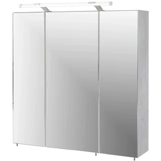 Schildmeyer 127398 Spiegelschrank, 70 x75 x 16 cm, steingrau