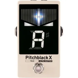 Korg Pitchblack X Chromatisches Pedal-Stimmgerät Cream