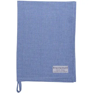 Krasilnikoff Geschirrhandtuch kleinkariert aus Baumwolle, 50x70 cm, thunder blue