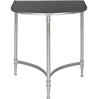 Safavieh Modern Accent Table with Iron Legs, in Silver and Black, 50 X 45 X 50.8
