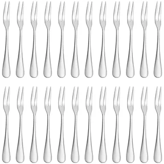 24-teiliges Mini-Dessertgabel-Set aus Edelstahl (SDF24)