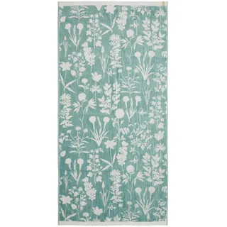 ESSENZA Handtuch Maribel Surf Green, 50x100 cm - 60% Baumwolle, 40% Modal - Blumen