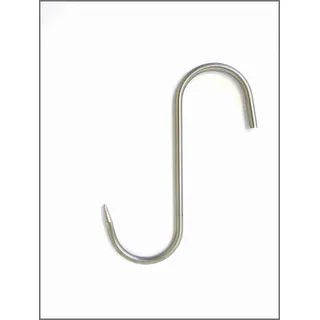 30 Stück Fleischerhaken, S Haken, Räucherhaken, Edelstahl Haken, 4mm x 10 cm, 30 Stück