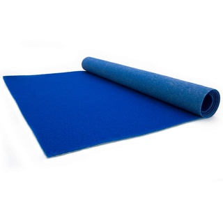 Läufer, Blau, Textil, Uni, rechteckig, 100x400 cm, Made in Europe, pflegeleicht, Teppiche & Böden, Teppiche, Teppichläufer