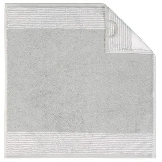 CAWÖ Two-Tone 590 Handtuch 50 x 50 cm platin