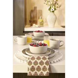 Mica decorations Ozzu Geschirrset 16-tlg. beige
