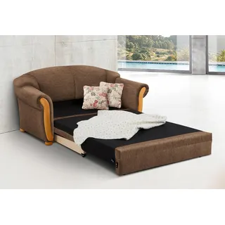Home Affaire Schlafcouch Chenille 2-Sitzer Braun